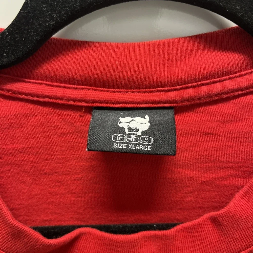 G59 Records T Shirt Red Short Sleeve Suicideboys Label Grey 59 Logo XL‎ Mens - Picture 4 of 5